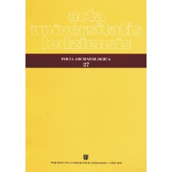 Acta Universitatis Lodziensis. Folia Archeologica 27
