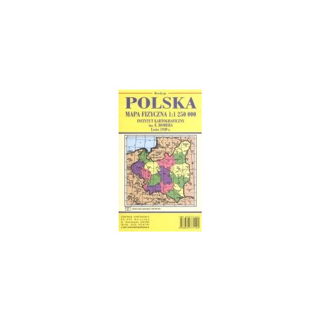 Polska - mapa fizyczna 1939
