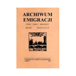 Archiwum emigracji. Zeszyt 14-15