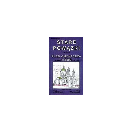 Stare Powązki - plan cmentarza 1:2500