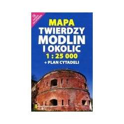 Mapa Twierdzy Modlin i okolic 1:25 000