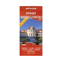 Powiat Wieruszowski mapa