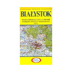 Białystok Reprint arkusza mapy operacyjnej WIG z 1933 r.