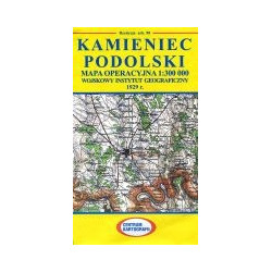 Kamieniec Podolski Reprint arkusza mapy operacyjnej WIG z 1929 r.