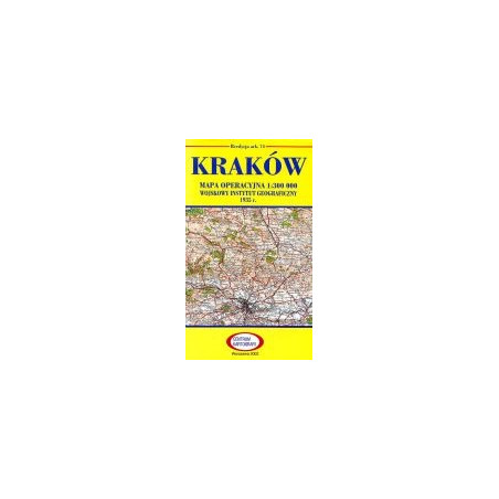 Kraków Reprint arkusza mapy operacyjnej WIG z 1935 r.
