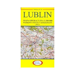 Lublin Reprint arkusza mapy operacyjnej WIG z 1933 r.