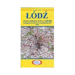 Łódź Reprint arkusza mapy operacyjnej WIG z 1936 r.