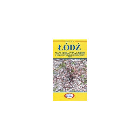 Łódź Reprint arkusza mapy operacyjnej WIG z 1936 r.