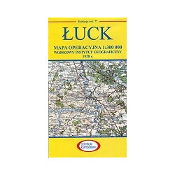 Łuck Reprint arkusza mapy operacyjnej WIG z 1928 r.