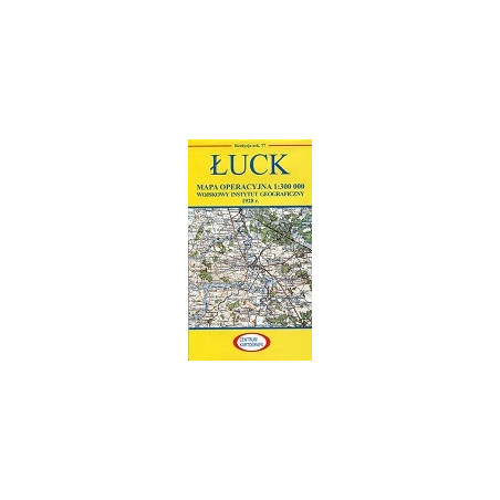 Łuck Reprint arkusza mapy operacyjnej WIG z 1928 r.