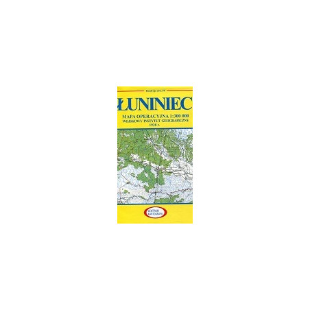 Łuniniec Reprint arkusza mapy operacyjnej WIG z 1928 r.