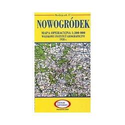 Nowogródek Reprint arkusza mapy operacyjnej WIG z 1928 r.