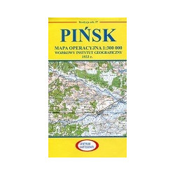 Pińsk Reprint arkusza mapy operacyjnej WIG z 1933 r.