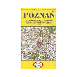 Poznań Reprint arkusza mapy operacyjnej WIG z 1935 r.