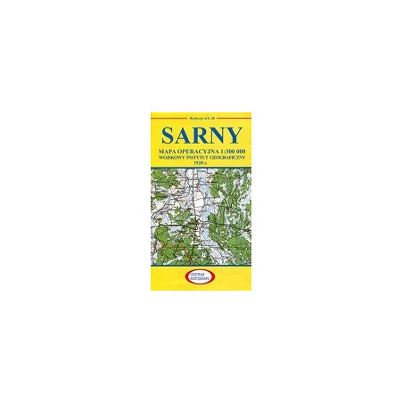 Sarny Reprint arkusza mapy operacyjnej WIG z 1928 r.