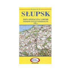 Słupsk Reprint arkusza mapy operacyjnej WIG z 1936 r.