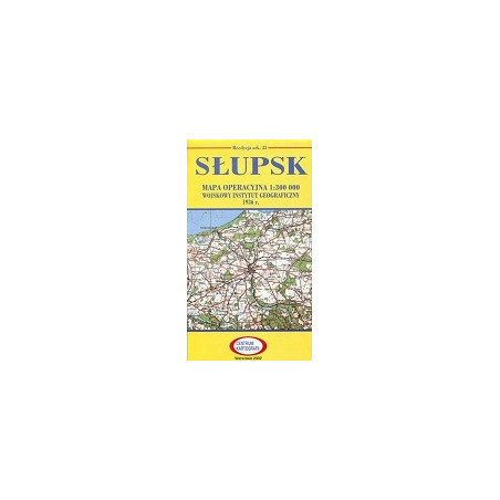 Słupsk Reprint arkusza mapy operacyjnej WIG z 1936 r.