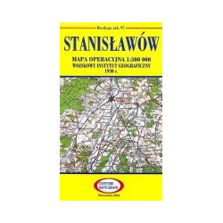 Stanisławów Reprint arkusza mapy operacyjnej WIG z 1930 r.