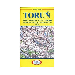 Toruń Reprint arkusza mapy operacyjnej WIG z 1933 r.