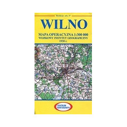 Wilno Reprint arkusza mapy oeracyjnej WIG z 1930 r.