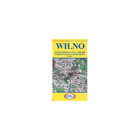 Wilno Reprint arkusza mapy oeracyjnej WIG z 1930 r.