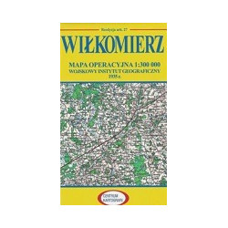 Wiłkomierz Reprint arkusza mapy operacyjnej WIG z 1935 r.