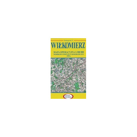 Wiłkomierz Reprint arkusza mapy operacyjnej WIG z 1935 r.
