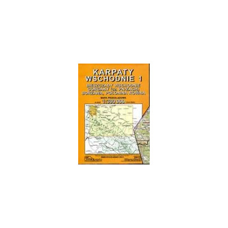 Karpaty Wschodnie 1 i 2 - mapa przeglądowa