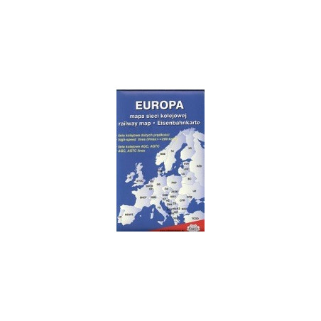 Polska Europa mapa sieci kolejowej