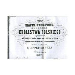 Mapa pocztowa gubernii Królestwa Polskiego