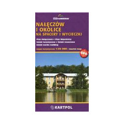 Nałęczów i okolice na spacery i wycieczki - mapa