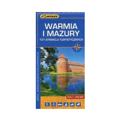 Warmia i Mazury 101 atrakcji turystycznych mapa samochodowo-krajoznawcza