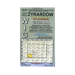 Żyrardów - mapa WIG skala 1:100 000