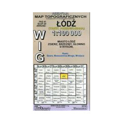 Łódź - mapa WIG skala 1:100 000