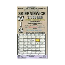 Skierniewice - mapa WIG skala 1:100 000