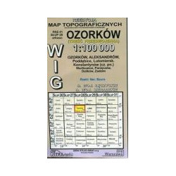 Ozorków - mapa WIG skala 1:100 000