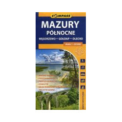 Mazury Północne mapa turystyczna