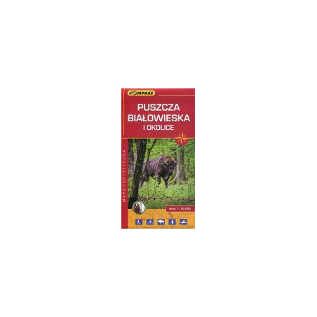 Puszcza Białowieska i okolice mapa turystyczna 1:50 000