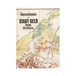 Oleśnica Ubersichtsplan der Stadt Oels mapa
