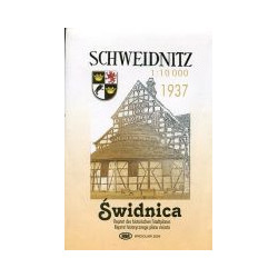 Świdnica / Schweidnitz 1937 - reprint planu miasta 1:10 000