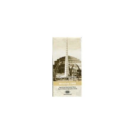 Wrocław 1948 reprint historycznego planu miasta 1:20000