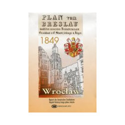 Wrocław 1849 Plan von Breslau mapa