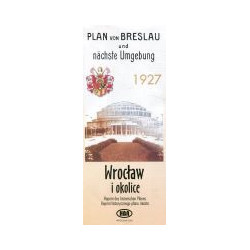 Wrocław i okolice plan miasta z 1927 r.