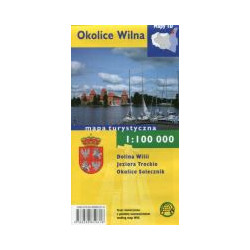 Okolice Wilna mapa turystyczna 1:100 000