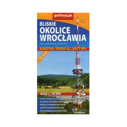 Bliskie okolice Wrocławia część południowo-zachodnia, mapa 1:50 000