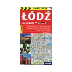 Łódź plan miasta 1:22 000 plastic map