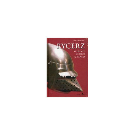 Rycerz w hełmie w zbroi i z tarczą