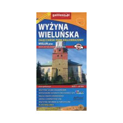 Wyżyna Wieluńska - Załęczański Park Krajobrazowy - mapa
