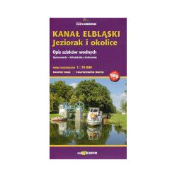 Kanał Elbląski, Jeziorak i okolice Mapa turystyczna 1:70000