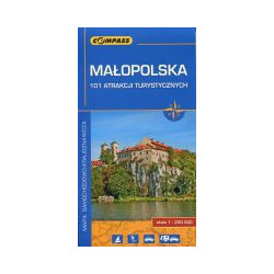 Małopolska 101 atrakcji turystycznych - mapa 1:200000